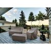 Modern Leisure Chalet Patio Chaise Lounge Cover, 65 in. L x 28 in. W x 29 in. H, Beige 2934